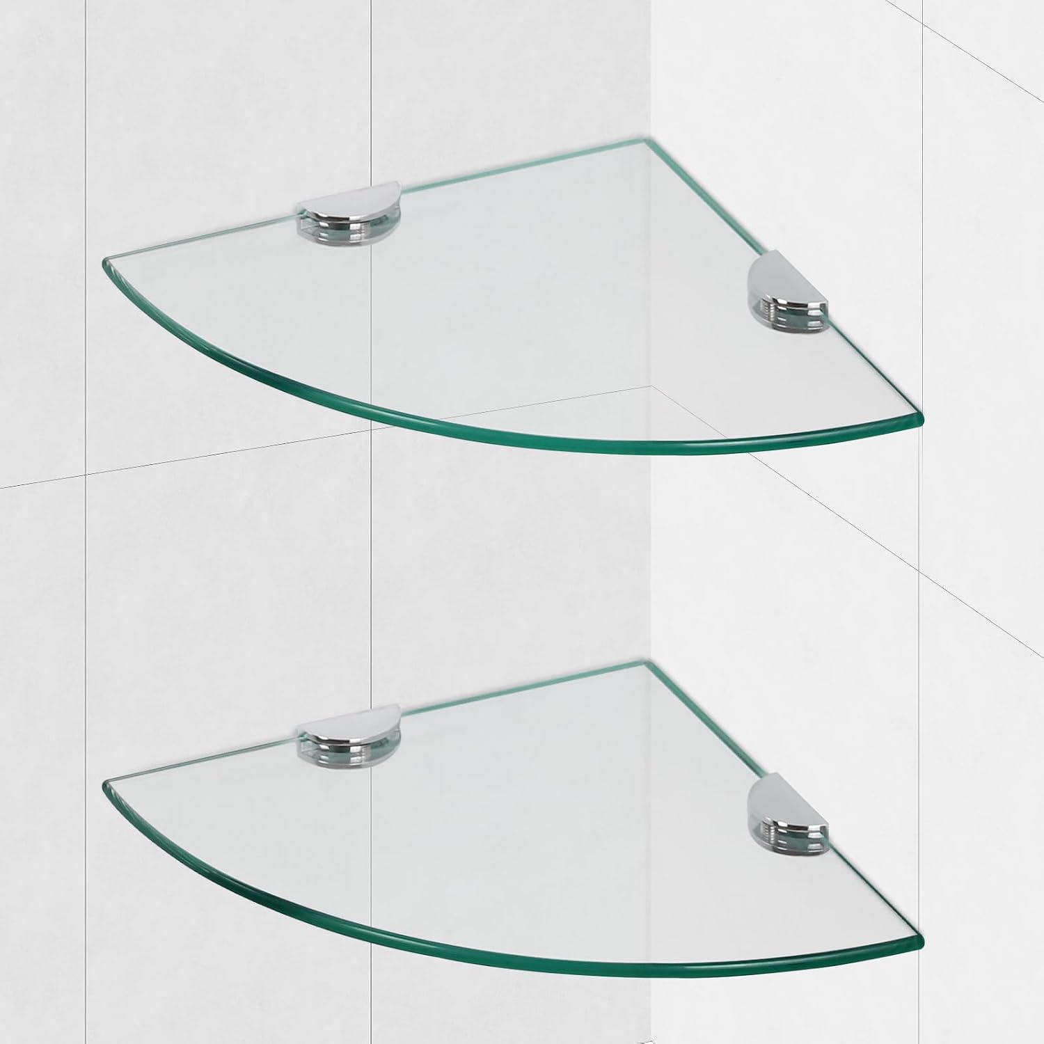 Corner Shower Glass Shelf (Tempered)